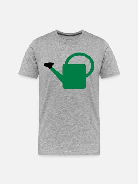 watering Can - Men's Premium Organic T-Shirt - heather grey