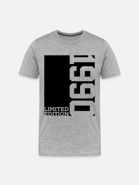 LIMITED EDITION 1990 36TH BIRTHDAY - Men's Premium Organic T-Shirt - heather grey