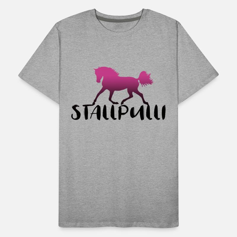 Stallpulli Pferd Reiten Reiterhof Stall Geschenk Männer Premium Bio T-Shirt