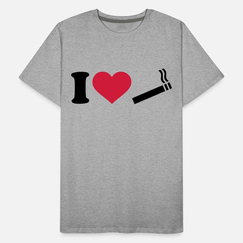 Zigarette Männer Premium Bio T-Shirt