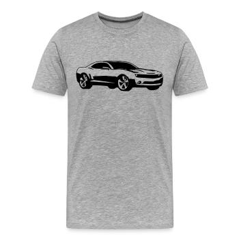 Musclecar - T-shirt bio Premium Homme - gris chiné - Devant - Damien (186cm)