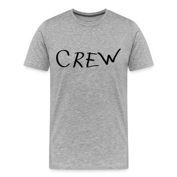 Crew - T-shirt bio Premium Homme - gris chiné - Devant - Damien (186cm)