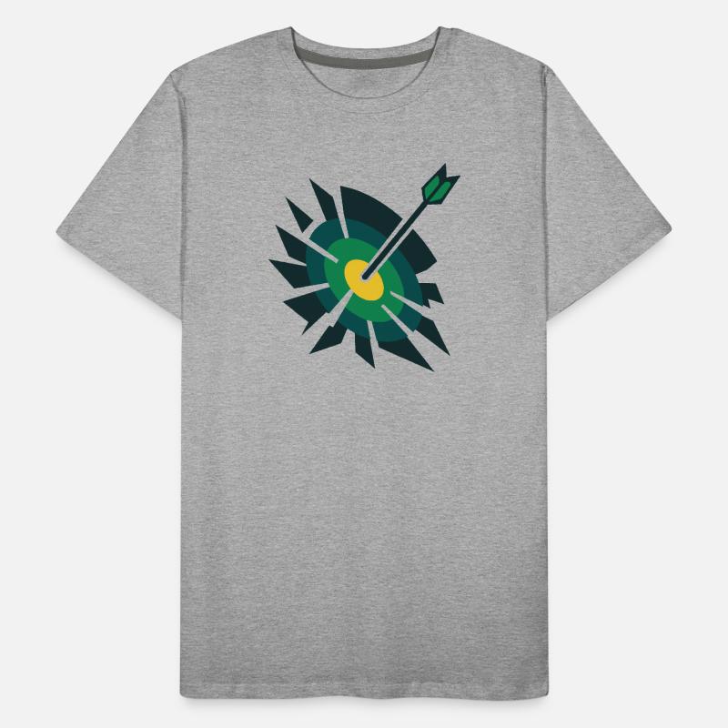 Archery Vector | Smashed it Men's Premium Organic T-Shirt