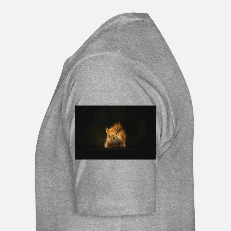 Flauschiges Eichhörnchen Lichtblick Männer Premium Bio T-Shirt