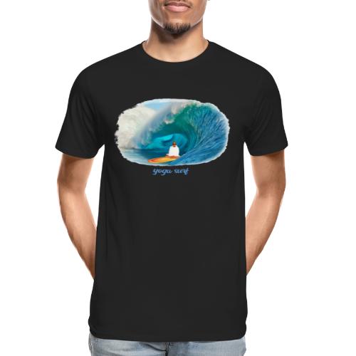 Yoga surf - Organic T-shirt Ekologisk premium-T-shirt herr