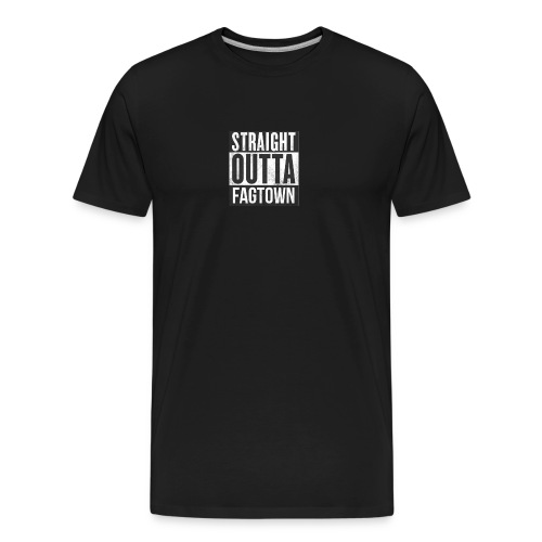 Straight outta fagtown - Organic T-shirt Ekologisk premium-T-shirt herr