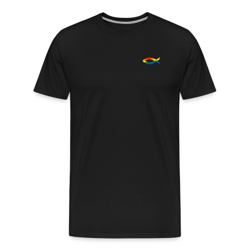 Ichthys - Regenbogenfisch - Männer Premium Bio T-Shirt
