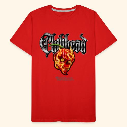 Chili Pepper Fan Chilihead grinsende Chilischote - Männer Premium Bio T-Shirt
