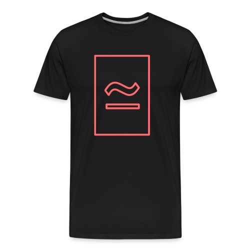The Commercial Logo (Salmon Outline) - Men's Premium Organic T-Shirt