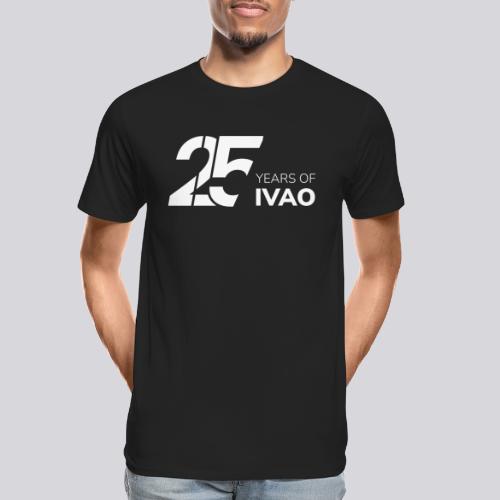 IVAO 25e anniversaire Blanc - T-shirt bio Premium Homme