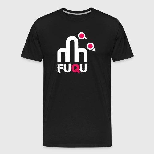 T-shirt FUQU logo colore bianco - Maglietta ecologica premium da uomo