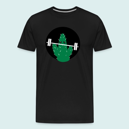 lifting cactus - Mannen premium biologisch T-shirt