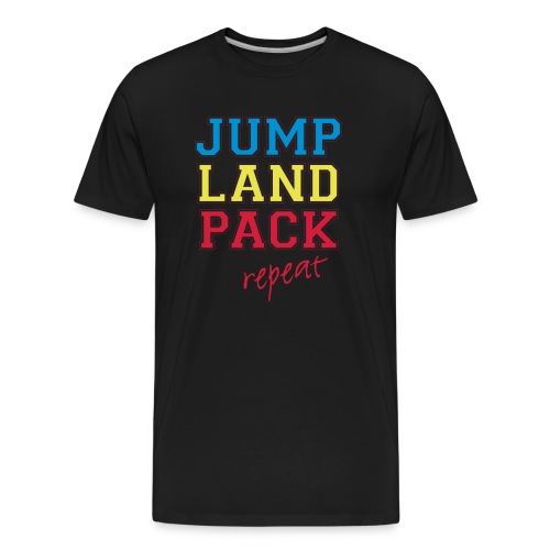 jumplandpack kleur - Mannen premium biologisch T-shirt