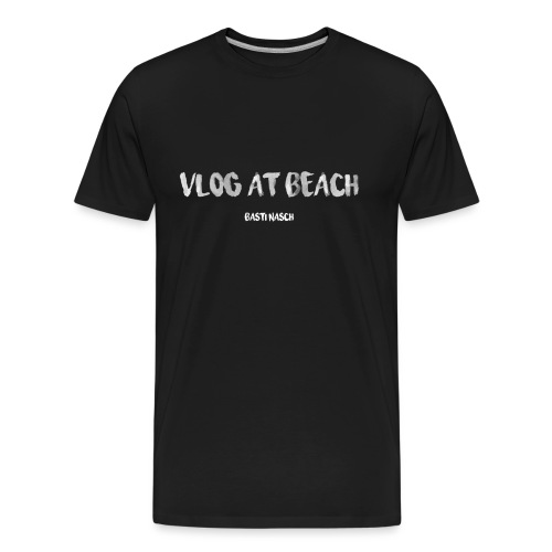 vlog at beach - Männer Premium Bio T-Shirt