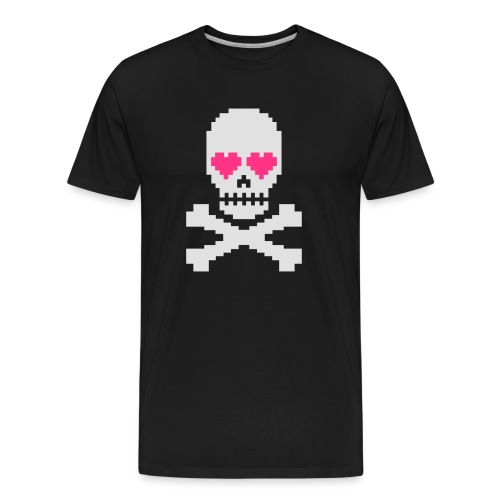 Skull Love - Mannen premium biologisch T-shirt