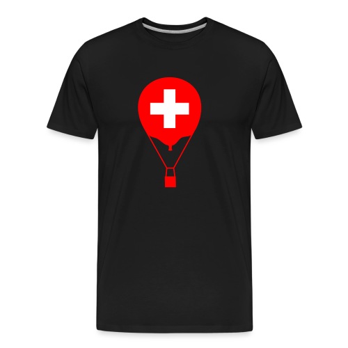 Gasballon i schweizisk design - Herre Premium T-shirt økologisk