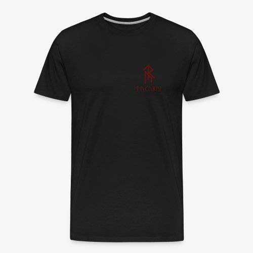 Logo& Schild (Rot 2) - Männer Premium Bio T-Shirt