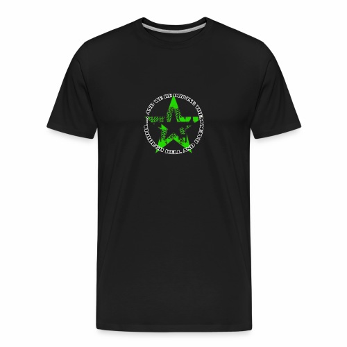 ra star slogan slime png - Männer Premium Bio T-Shirt