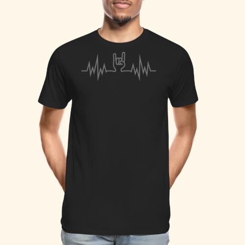 HeavyMetalHandSign - Männer Premium Bio T-Shirt