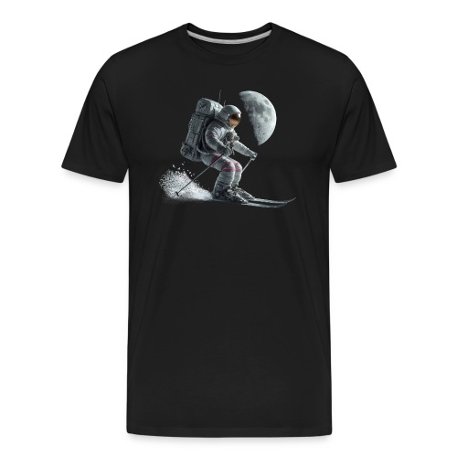 Astronaut Skifahrer - Männer Premium Bio T-Shirt