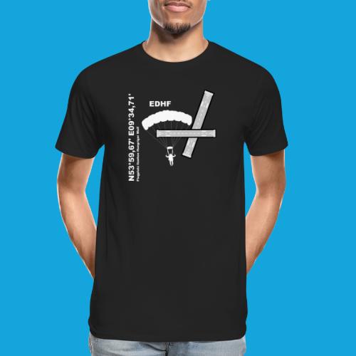 Flugplatz EDHF Design, Koordinaten und Fallschirm - Männer Premium Bio T-Shirt