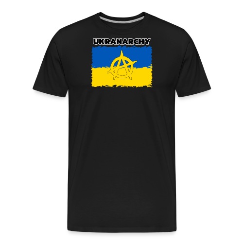 Ukranarchy Ukraine Flag Anarchy - Männer Premium Bio T-Shirt