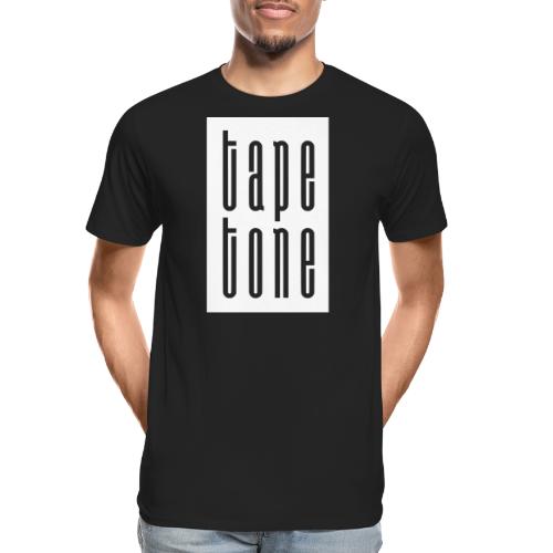 Tape Tone Piled Up Block Logo - Männer Premium Bio T-Shirt