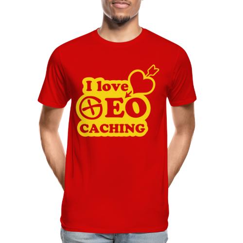 I love Geocaching - 1color - 2011 - Männer Premium Bio T-Shirt