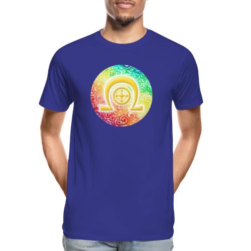 Regenbogen-Dimensionssymbol Heilung - Sonja Ariel - Männer Premium Bio T-Shirt