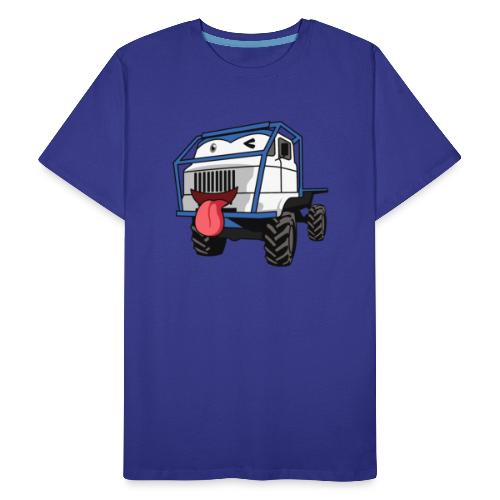 Augen Zwinkern mit Zunge raus Trail Truck Emoji. - Männer Premium Bio T-Shirt