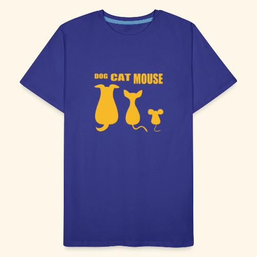 dog cat mouse - Männer Premium Bio T-Shirt