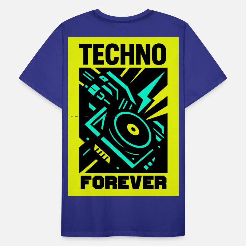 Techno Forever Männer Premium Bio T-Shirt