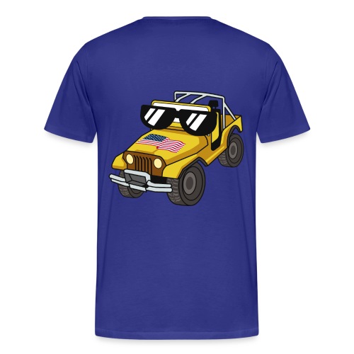 WILLYS OFFROAD RC CAR 4X4 IN SUNGLASS EMOJI - Männer Premium Bio T-Shirt