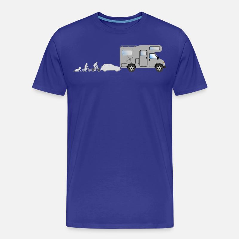 Evolution Camper - Männer Premium Bio T-Shirt - Königsblau