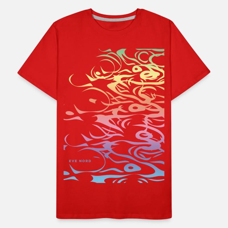 Abstract pattern modern Eve Nord Spring 2023 Men's Premium Organic T-Shirt