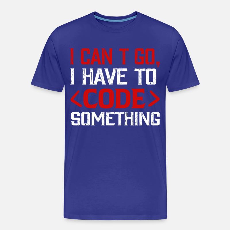 Programmer , Nerd , Computer Code - Men's Premium Organic T-Shirt - royal blue