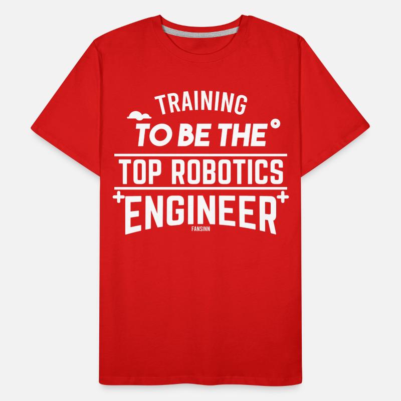 Robot Robot robotique nerd ordinateur T-shirt bio Premium Homme
