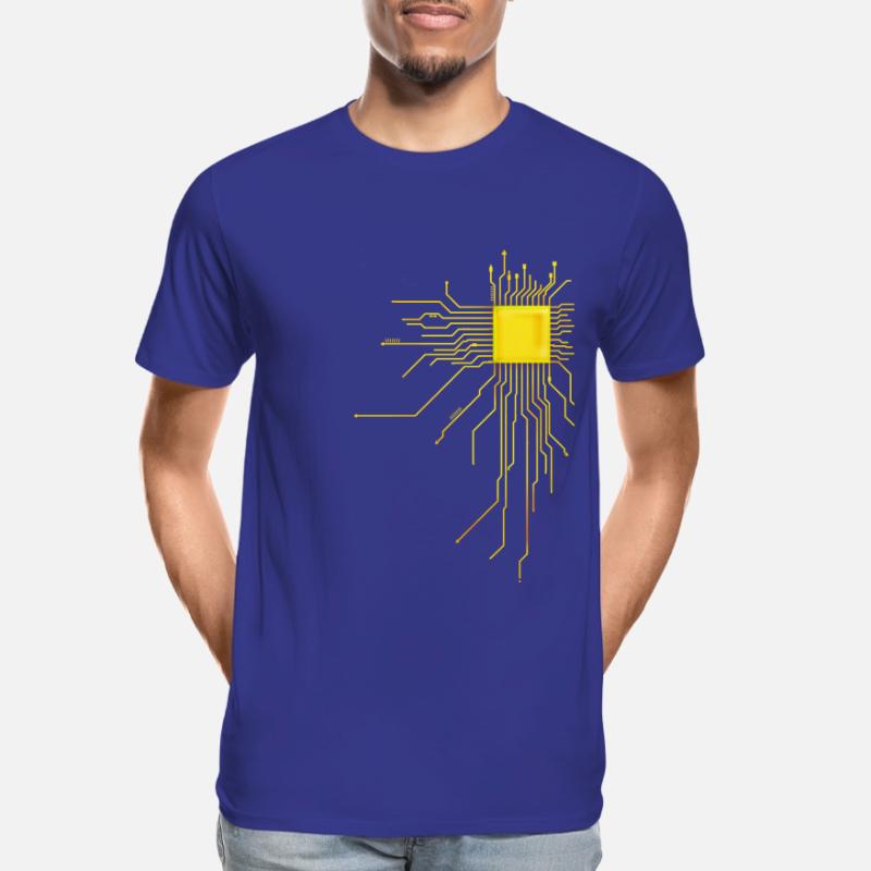 platine Core cpu Computer Nerd Programmeur admin T-shirt bio Premium Homme