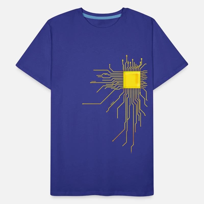 platine Core cpu Computer Nerd Programmeur admin T-shirt bio Premium Homme