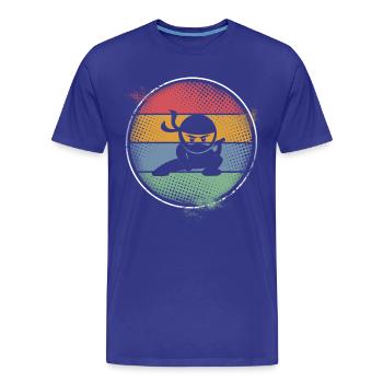 Ninja - T-shirt bio Premium Homme - bleu roi - Devant - Damien (186cm)