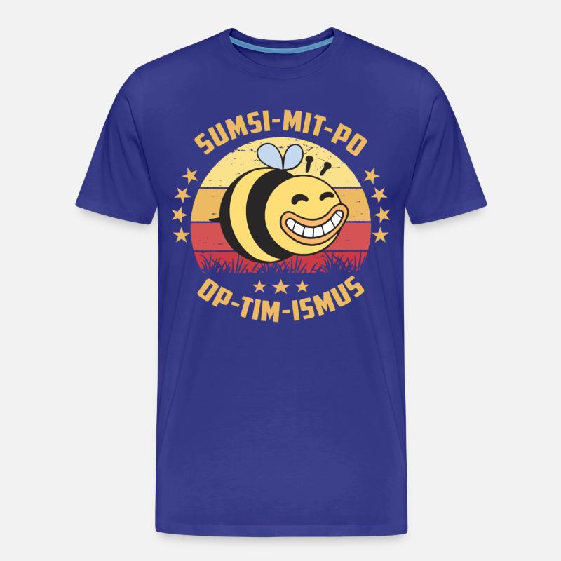 Optimismus oder Sumsi mit Po - Männer Premium Bio T-Shirt - Königsblau