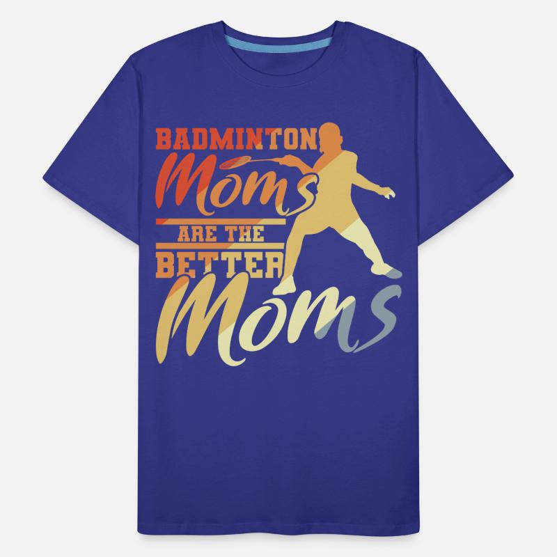 Badminton Mutter Männer Premium Bio T-Shirt