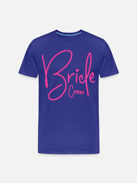 Bride Crew - Men's Premium Organic T-Shirt - royal blue