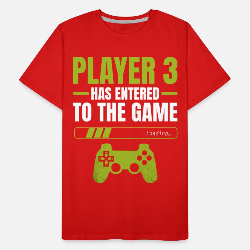 Player 3: Entering the Game – Loading Indicator Men's Premium Organic T-Shirt