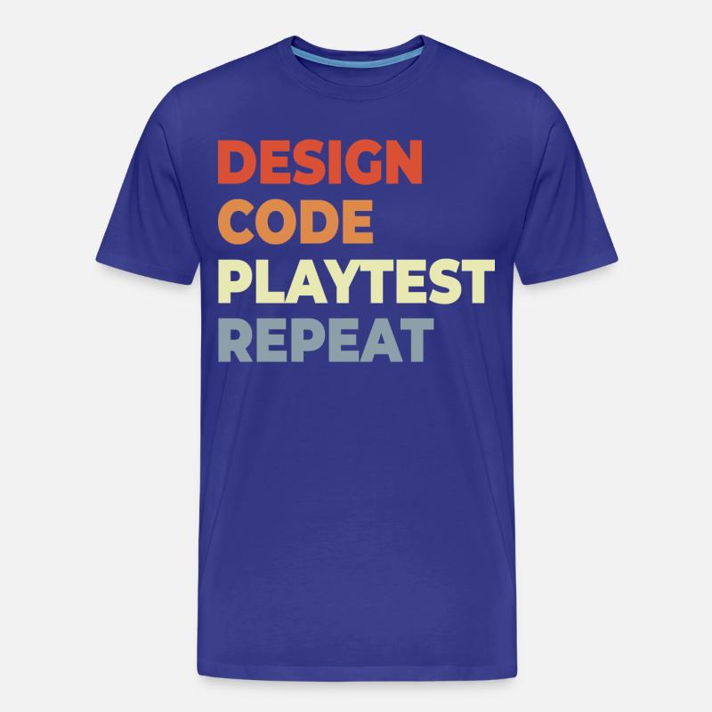 Spielentwicklung Workflow - Männer Premium Bio T-Shirt - Königsblau