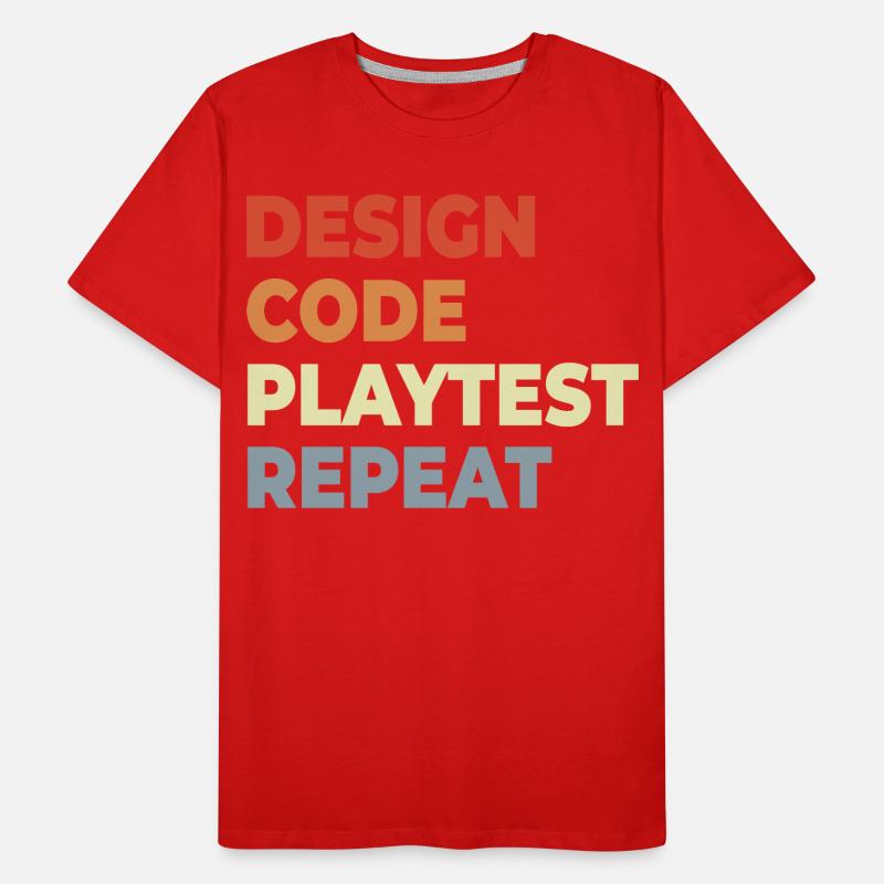 Game Development Workflow Men's Premium Organic T-Shirt