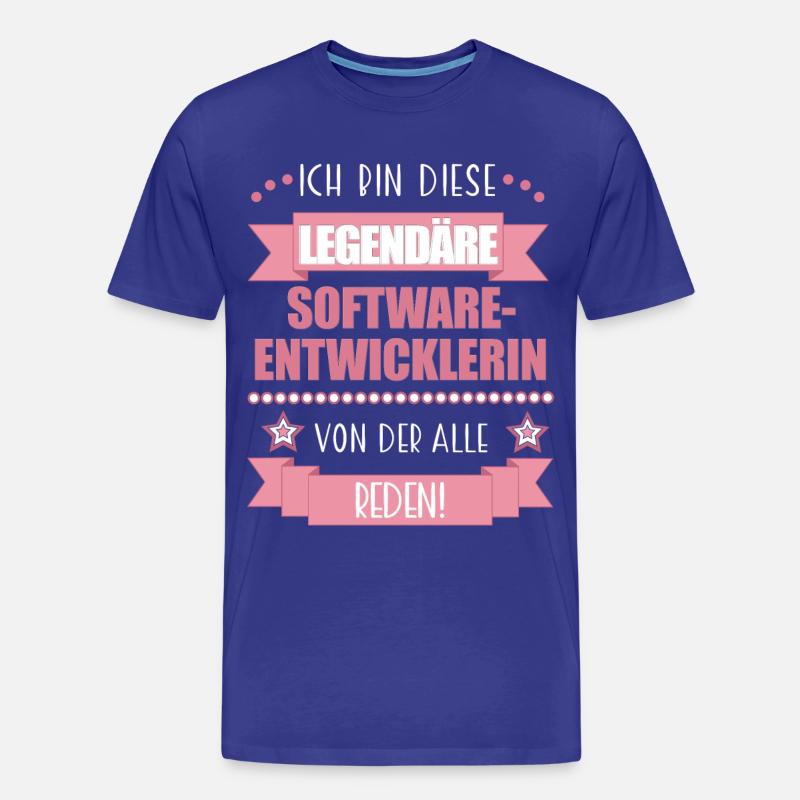 Softwareentwicklerin Codeexpertin süßes Geschenk - Männer Premium Bio T-Shirt - Königsblau