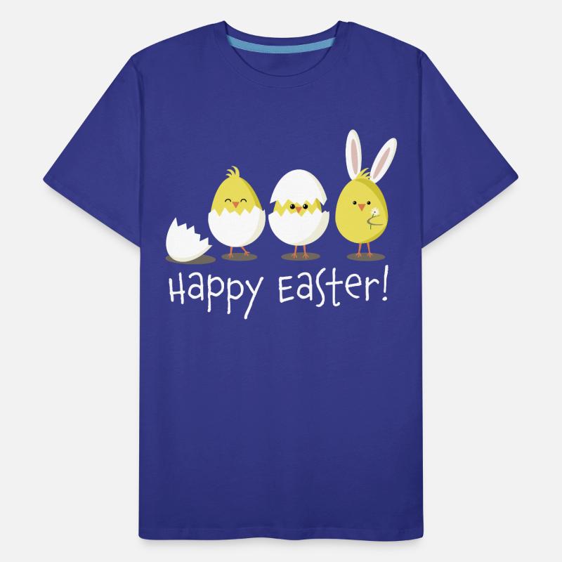 Happy Easter Chick Egg Easter Egg Men's Premium Organic T-Shirt