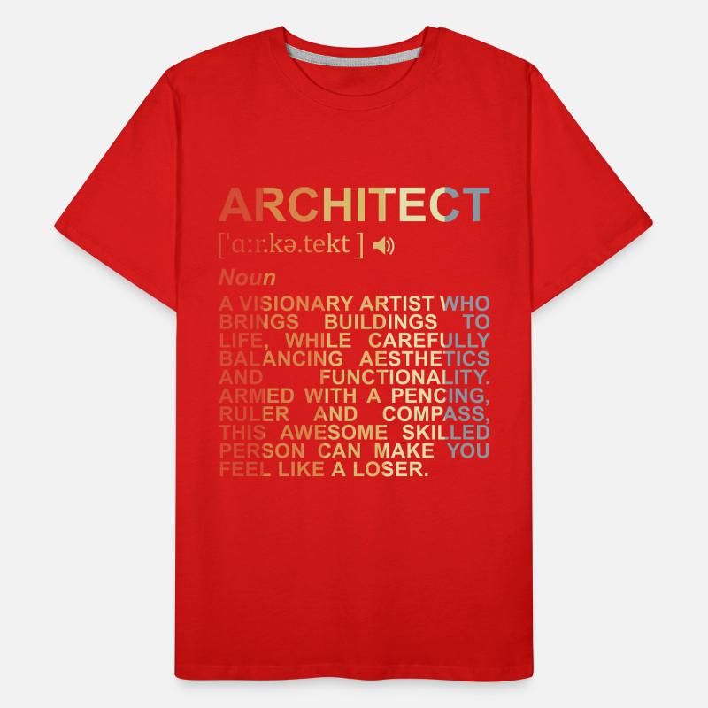 Architecte Explication des termes T-shirt bio Premium Homme
