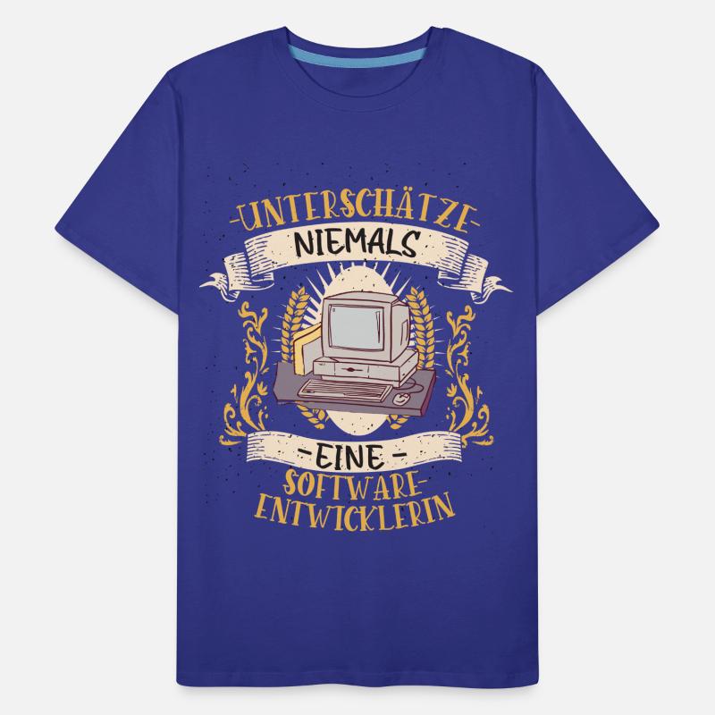 Softwareentwicklerin Geschenk Code Lustig Männer Premium Bio T-Shirt